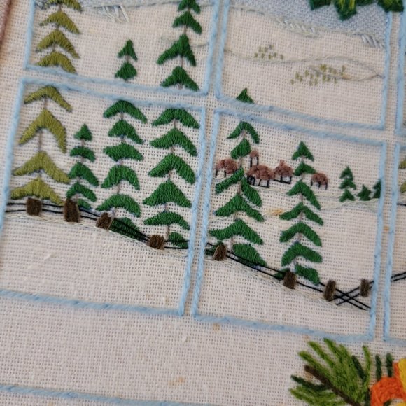Twas the night before Christmas Red Framed Christmas Cross-stitched Wall… - Picture 16 of 16